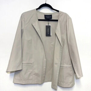 NWT Lafayette 148 Collarless Blazer - Business Casual Professional Coat
